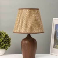 Настольная лампа "ЭКО" 1х40Вт Е27 темное дерево 25х25х39,5см