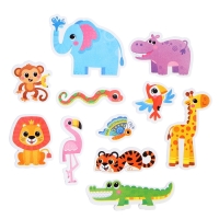 Игровой набор для ванной &laquo;Жители Африки&raquo;, сетка для хранения, игрушки