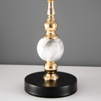 Настольная лампа "Лианелия" Е27 40Вт черно-золотой 25х24х41 см RISALUX