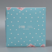 Коробка под маленький торт, кондитерская упаковка, &laquo;Пионы&raquo;, 15 х 15 х 18 см