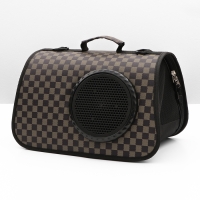 Сумка-переноска для животных с окном "Клетка", коричневая, 40 х 26 х 26 см Сумка-переноска для животных с окном "Клетка", коричневая, 40 х 26 х 26 см