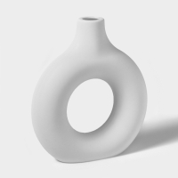 Ваза для сухоцветов "Ring" 5х18х19,5 см, цвет белый Ваза для сухоцветов "Ring" 5х18х19,5 см, цвет белый