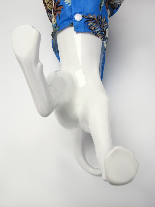 Рубашка для собак "Тропики", L (ДС 28, ОГ 36, ОШ 26 см),голубая