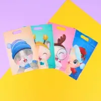 Пакет подарочный, с zip-lock застежкой, "Зимние котята", 15х22см.