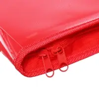 Папка с ручками А4, 325 х 240 х 25 мм, молния вокруг, пластиковая, "Офис"