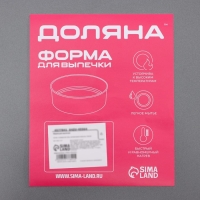 Противень для выпечки Доляна &laquo;Софт. Прямоугольник&raquo;, 40,5&times;25,5&times;5,5 см, с силиконовыми ручками, антипригарное покрытие, цвет чёрный