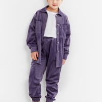 Костюм детский KAFTAN "Velvet", размер 34 (122-128), цвет фиолетовый