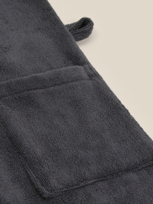 Халат махровый с капюшоном женский SL HOME: Basic "Гри Сандре", р-р XL, 100% хл, 420 г/м2