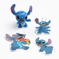 Фигурка-сюрприз «Космический друг Стич», коллекционная, 3 стикера в комплекте Фигурка-сюрприз «Космический друг Стич», коллекционная, 3 стикера в комплекте