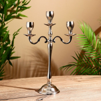 Подсвечник алюминий "Цель" на 3 свечи 9,5х22х35 см Подсвечник алюминий "Цель" на 3 свечи 9,5х22х35 см