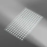 Стразы самоклеящиеся, d = 5 мм, 160 шт на листе на листе, цвет серебряный