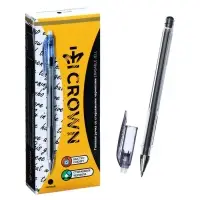 Ручка гелевая стираемая Crown "Erasable Jel", узел 0.5 мм, чернила черные