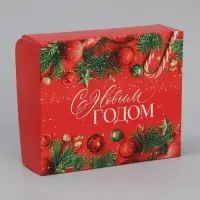 Коробка складная &laquo;Новогоднее настроение&raquo;, 20 х 17 х 6 см
