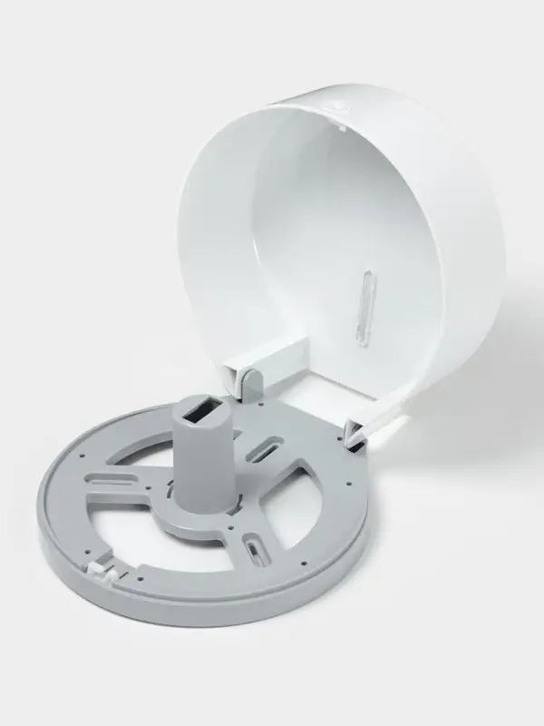 Диспенсер туалетной бумаги, пластик белый, втулка 4 см