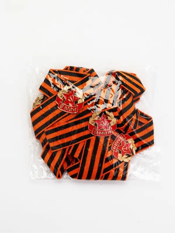 Набор металлических значков с лентой 10 шт "Орден"