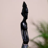 Статуэтки "Семья аборигенов" дерево (набор 4 штуки) 40,30,25,20 см   МИКС