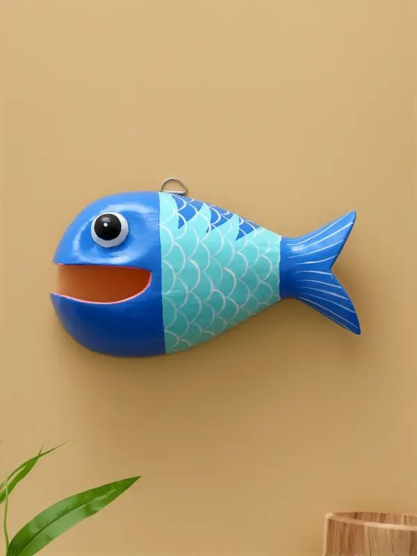 Панно &laquo;Рыба-хищник&raquo;, 22&times;11&times;5 см, дерево, разноцветное