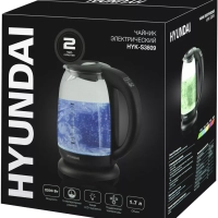 Чайник HYK-S3809 1.7л. 2200Вт черный
