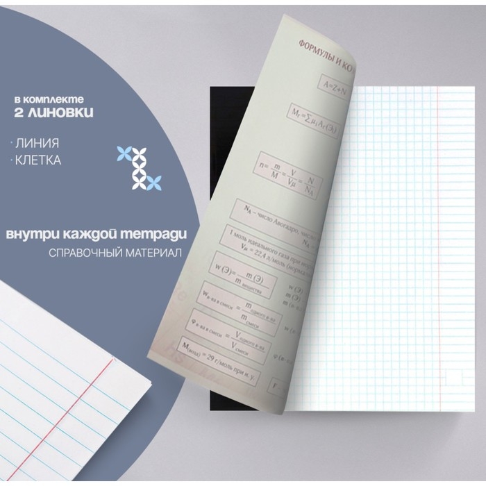 Комплект предметных тетрадей 48 листов &laquo;Неон&raquo;, 10 предметов со справочным материалом, обложка мелованный картон, УФ-лак, блок офсет