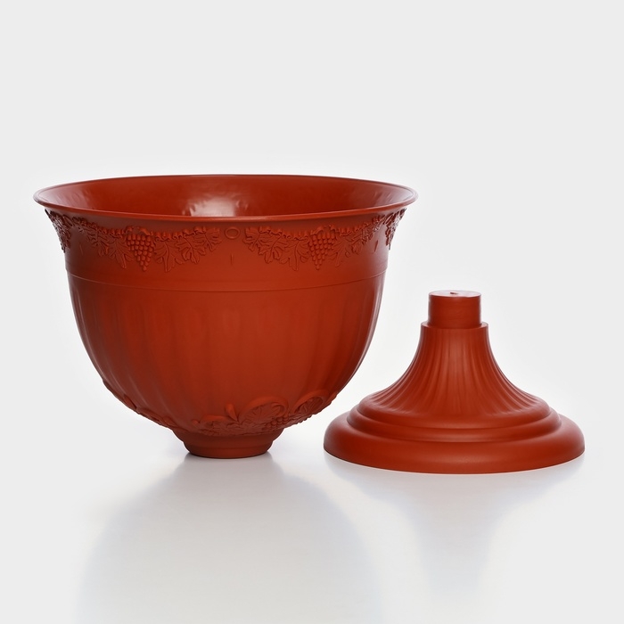 Кашпо уличное &laquo;Ангара&raquo;, 12 л, цвет терракотовый