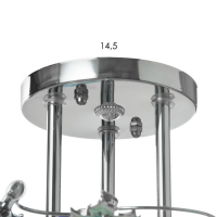 Люстра "Вернали" 3 лампы 40W E27 основание хром 47х47х28 см