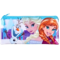 Пенал мягкий, 1 отделение, 95х205 мм, ПВХ, Холодное сердце