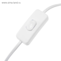 Cетевой шнур Ecola LED linear, для светильника T5 с вилкой и общим выключателем, 1 м