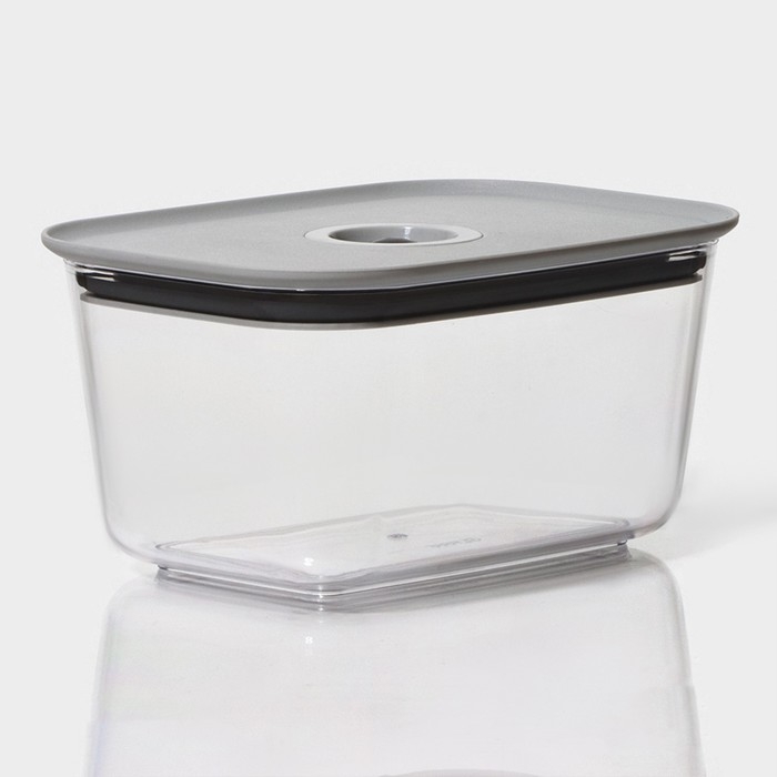 Ланч - бокс с вакуумным клапаном Доляна, 800 мл, 16,7&times;12&times;8,5 см, прозрачный