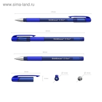 Ручка гелевая ErichKrause G-Star, чернила синие, узел 0.5 мм, грип-зона из резины, длина письма 600 метров