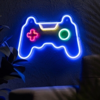 Неоновая вывеска &laquo;Геймпад&raquo; 40.5 x 28 см, USB, свечение сине-красно-зелено-тепло белое