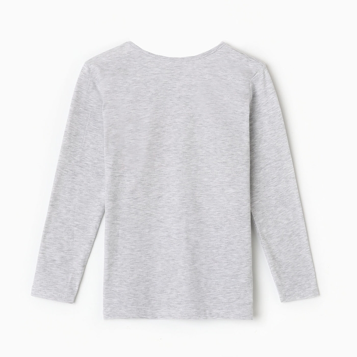 Лонгслив для девочки, цвет серый, рост 134 см