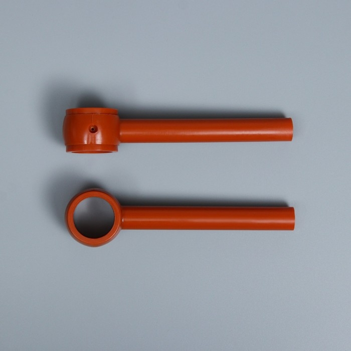 Карниз двухрядный, ширина 180 см, d=28 мм, пластиковые элементы, цвет черешня