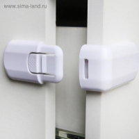 Блокиратор для выдвижных ящиков, цвет белый, пластик, Крошка Я