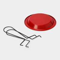 Подставка для куры-гриль &laquo;Ренард&raquo;, 20&times;17 см, антипригарное покрытие, цвет красный