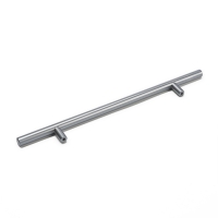 Ручка рейлинг ТУНДРА, облегчённая, d=12 мм, м/о 192/300 мм, внеш ножка, цвет графит