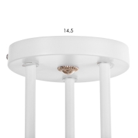 Люстра "Габриэль" 3х60Вт Е27 Белый 46х46х28см