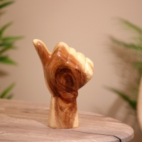 Сувенир "Палец вверх" дерево 12х6х25 см