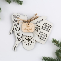 Ёлочные игрушки новогодние &laquo;Новый год: Чудес и волшебства&raquo;, набор 5 шт