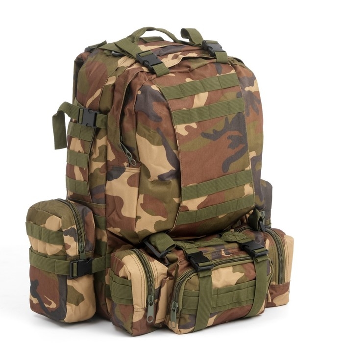 Рюкзак тактический "Storm tactic" мужской, 50 л, oxford, камуфляж woodland