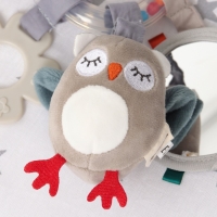 Подвеска - погремушка &laquo;Совушка&raquo;, прорез., пищалка, шуршит, на кроватку, коляску, Крошка Я