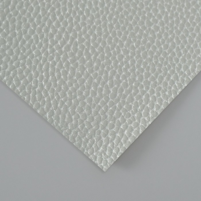 Лист для творчества иск.кожа "Рисунок Личи" серо-голубой лист 33х20 см толщина 1 мм