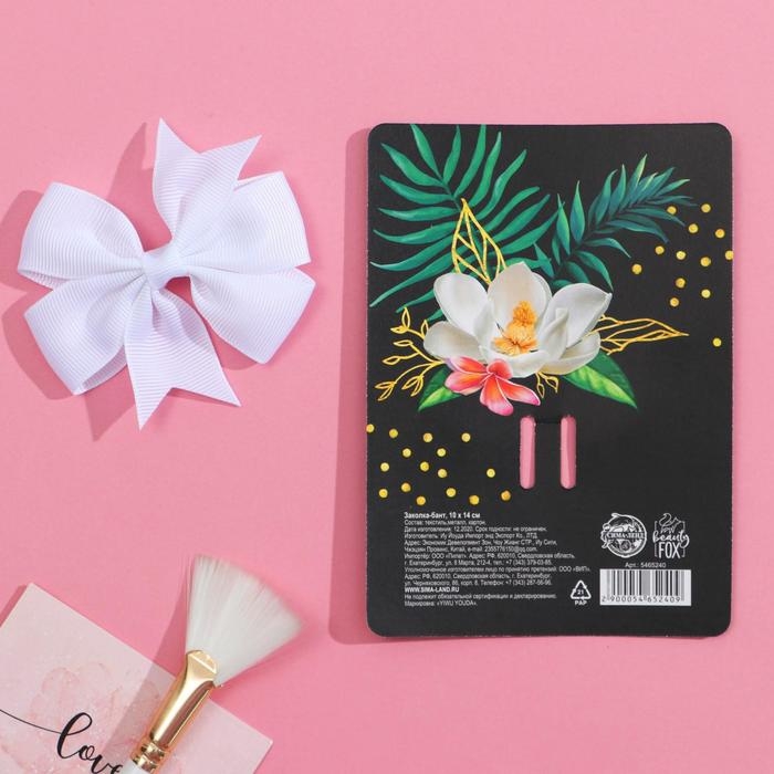 Заколка для волос с бантом &laquo;Tropical mood&raquo;, 10 х 14 см