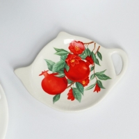 Подставка под чайный пакетик Доляна &laquo;Гранат&raquo;, 12&times;8,4 см