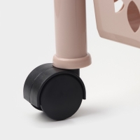 Этажерка напольная 3-х секционная Prima, на колёсиках, цвет МИКС