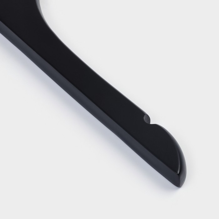 Плечики - вешалка для одежды LaDо́m Black Lotus, 38,5&times;1,6&times;26,5 см, длинный крюк, широкие плечики