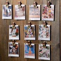 Гирлянда &laquo;Нить&raquo; 2 м роса с насадками &laquo;Прищепки-чулок&raquo;, IP20, серебристая нить, 20 LED, батарейки ААх2 (не в комплекте), свечение тёплое белое