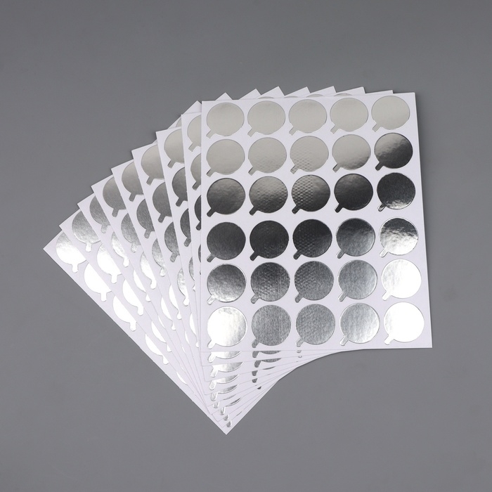 Планшет для наращивания ресниц, набор - 10 листов, цвет серебристый Планшет для наращивания ресниц, набор - 10 листов, цвет серебристый