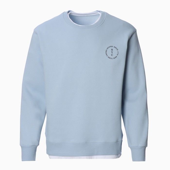 Свитшот мужской НАЧЁС, цвет стальной, размер 54 Свитшот мужской НАЧЁС, цвет стальной, размер 54