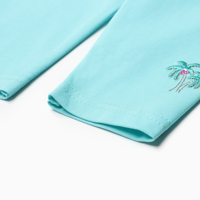 Комплект для девочки (футболка/лосины), цвет мятный, рост 98 см Комплект для девочки (футболка/лосины), цвет мятный, рост 98 см