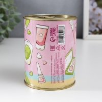 Носки в банке "Для маленькой леди, С 8 Марта!" (внутри носки женские, цвет белый) Носки в банке "Для маленькой леди, С 8 Марта!" (внутри носки женские, цвет белый)